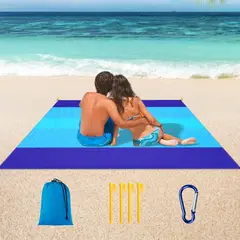 GENERICO - Esterilla Grande Para Playa Sin Arena De Playa 210×200cm