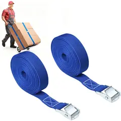 GENERICO - 2 Piezas Correas De Trinquete Para Amarrar 5 M X 25cm