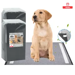 KOBA - 80 Pañales Para Perro Sabanillas Entrenamiento De Carbón Talla L 60x60cm