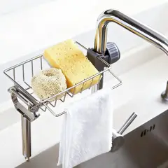 GENERICO - Rejilla Escurridor Esponja Soporte Grifo Organizador Rack