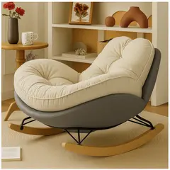 HOMER DESIGN - Sillon Mecedor Silla Mecedora Sitial Talla L Con Raposa Pie