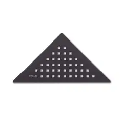 ATRIM CHILE - Repisa Esquinero Triangular Cuadrado Negro Mate