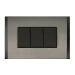 BTICINO - Interruptor 9-32 10Ax 250V Antracita Metal Titanio Nobile