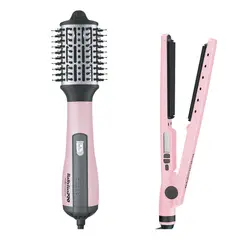 BABYLISS PRO - Kit Cepillo Secador Y Plancha 4091 Pink
