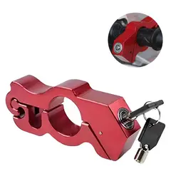 KINDA NICE - Candado Para Motocicletas Bloqueador De Freno Y Acelerador Rojo