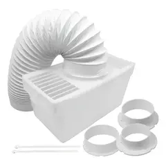 KUANGYE - Kit Ventilación Para Secadora Universal Caja Receptora Pelusas Y Vapor Con 3 adaptadores 80/90/102mm