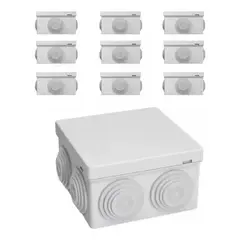 GENERICO - 10pcs Cajas Estancas Ip55 Para Conexiones En Exterior Cctv