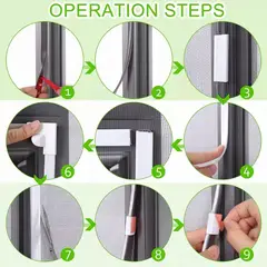 GENERICO - Malla Magnético Antimosquito Moscas Zancudos Malla 150cm180cm