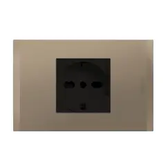 BTICINO - Enchufe Schuko 2P+T 10A16A 250V Antracita Terra Nobile
