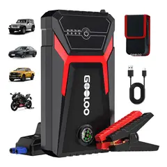 GENERICO - Cargador de Batería Auto y Moto + power bank emergenciaa Gooloo Ge1500