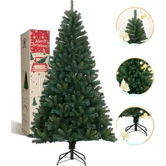 GENERICO - Árbol De Navidad Frondoso Cm-top 210 M Con 1200 Ramas Color Verde