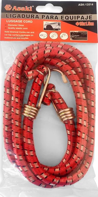 2 Cuerda Elastica Eslinga Pulpo De 10mm X 15m Amarre Grueso Surtido
