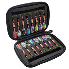 KINDA NICE - Juego 16pcs Cucharas De Pesca Señuelos De Metal Multicolor