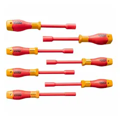 INGCO - Set Destornillador Hex Industrial Aislado Vde 6-12Mm 7 Pzs
