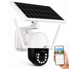 MLAB - Cámara de Seguridad Solar Autónoma Robótica 360° 4G LTE 3MP