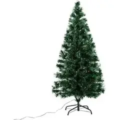 GENERICO - Arboles Navidad Con Luz Led Fibra Óptica 210cm Con Estrella Verde