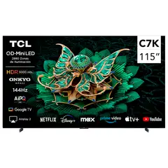 TCL - Smart TV 115" 4K QLED Mini LED 115C7K