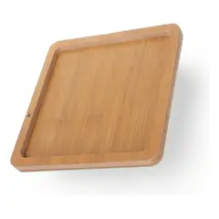 GENERICO - Tabla De Mdf Trupan Para Aperitivos Pack De 4 Cuadrada Con Canaleta