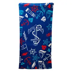 GENERICO - TOALLA PLAYA BAÑO CON DISEÑOS 75X150CM - Azul
