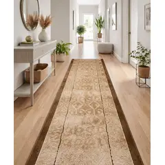 MROTTO - Alfombra Pasillo Cafe 70 cm x 3,5 metros ANTIDESLIZANTE Sin Terminacion