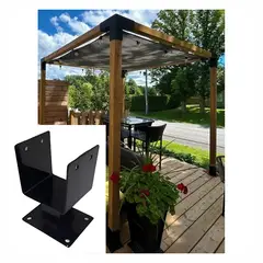 GENERICO - Soporte Para Pilar Poste De Cenador Y Cobertizo 4x4 Pulgadas