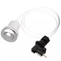 GENERICO - Kit Pulsador Neumático Cromado + Rele Hidromasaje - Jacuzzi