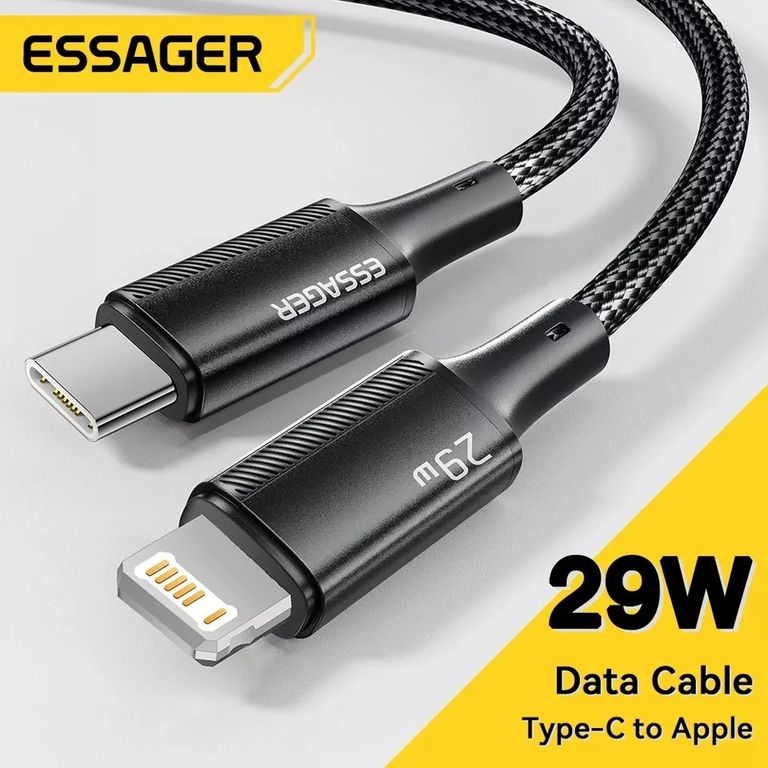 Cable TIPO C a Iphone Ligthing Carga y Datos 29W Essager
