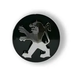 GENERICO - 1 Tapa Centro de Llanta para Peugeot 60mm Negro