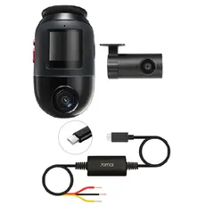 70MAI - Set Doble Cámara Para Vehículo Frontal 360° 4K HDR 60fps Trasera 1080p X800-2 + Kit UP03