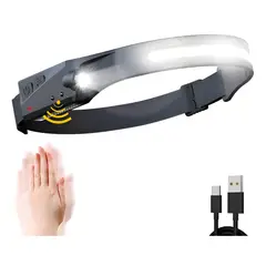 GENERICO - Linterna Frontal Cintillo Usos Diferentes Negra Minero Led Blanco