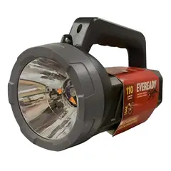 GENERICO - Linterna Hibrida Recargable 220v Y Pilas 3aa 110 Lm 250 Blanco Negro