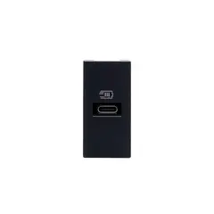 BTICINO - Módulo Cargador Usb C Pd 1M Negro MatixGO