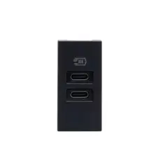BTICINO - Módulo Cargador Usb Cc 1M Negro MatixGO