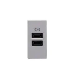 BTICINO - Módulo Cargador Usb Cc 1M Gris MatixGO