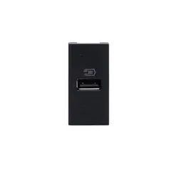 BTICINO - Módulo Cargador Usb A 1M Negro MatixGO