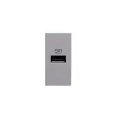 BTICINO - Módulo Cargador Usb A 1M Gris MatixGO