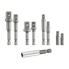 GENERICO - Adaptadores de Dados de Impacto en 14 38 y 12 para Taladro