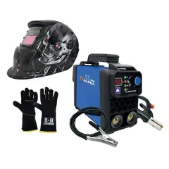 ALPHA - Kit Soldadora AlphaTIG150A 2en1+Guantes+Máscara RedboRBLYE64