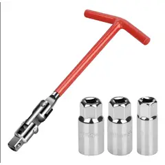 GENERICO - Kit Llave Saca Bujías 4 Piezas 16mm 18mm 21mm