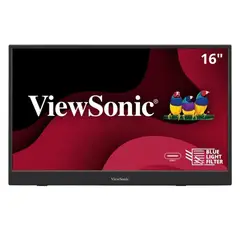 VIEWSONIC - VA1653 Monitor Portátil 156 Full HD IPS con USB-C Mini HDMI y Altavoces Integrados