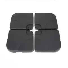 CANBERRA - Base Plástica Rellenable Cuadrada Para Quitasol 4x15 Litros Kiosclub