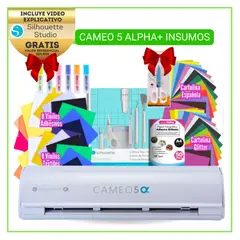 SILHOUETTE - SAG01 Cameo 5 Alpha + insumos papelería Alpha