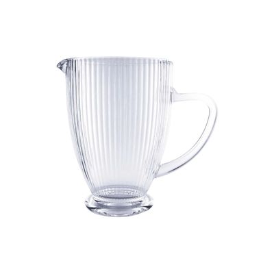 Allegra Jarra Tallada 1350Ml Lisa Bebida Vidrio Transparente