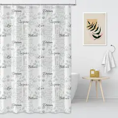 GENERICO - Protector Cortina Baño Impermeable Antihongo 180x180cm