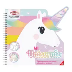 ARTEL - Block Para Colorear Y Pintar Unicornio Divertiblock