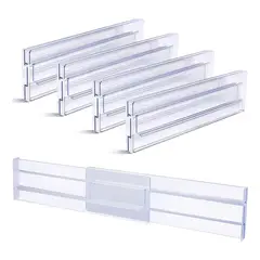 KINDA NICE - 4u Organizador Ajustable Divisor De Cajón 28-52 Cm