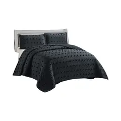 GENERICO - CUBRECAMA QUILT TUFTING DE LUJO SUAVE 2 PLAZAS