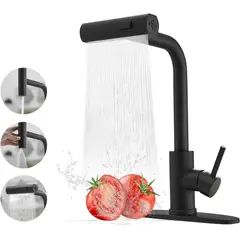 BLUEDREAMER - Grifo para fregadero de cocina con rociador extraíble