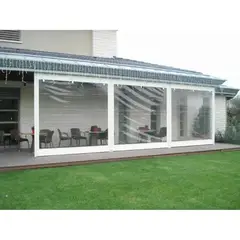 KUANGYE - Cierre Terraza De Pvc 5x232 Metros Cada Cortina Panorámica