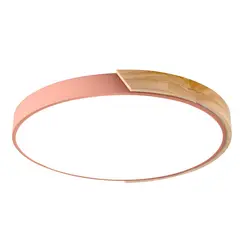 UMEXUS - Lámpara de Techo Moderna 23cm Redondo 3 Colores - Rosa